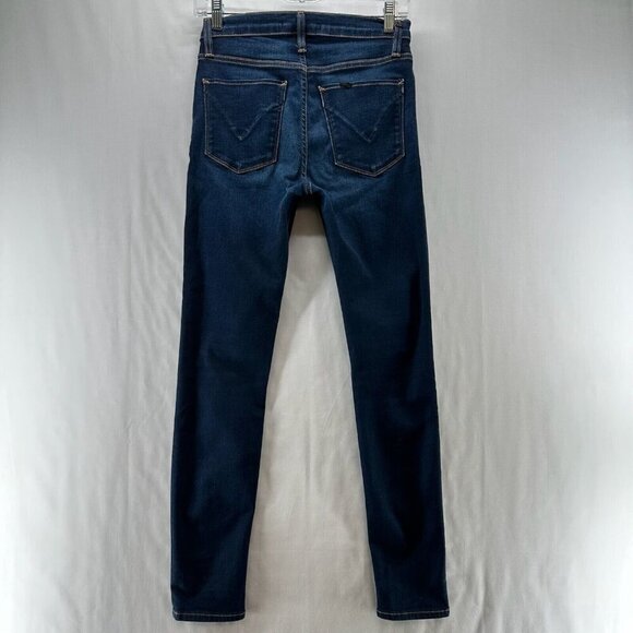 Hudson Jeans Womens Size 27 Mid Rise Skinny Medium Washed Stretch Denim Blue - Picture 2 of 11